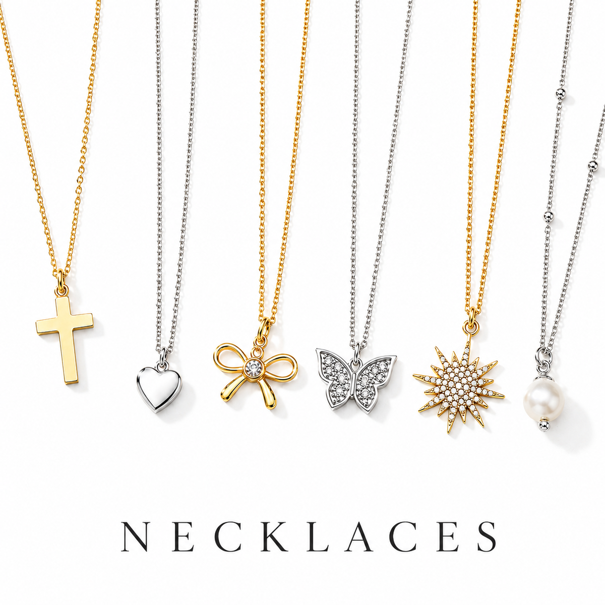 Necklaces - Gold (GP) or Silver (RP)